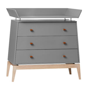 Leander Lunaâ¢ Kommode inkl. pusleenhed - grå/eg